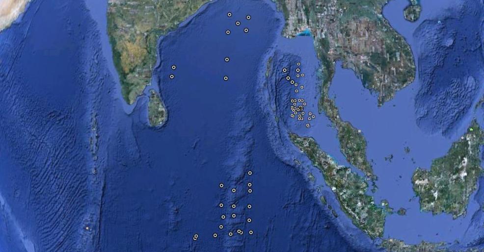 Figure 2 shows area of operation in Andaman Sea, Bay of Bengal and Eastern Indian Ocean 4.