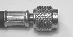 The 1/8 male pipe thread end is usually screwed into an aluminum or brass block.