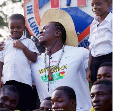 Ansah returned to his home country of Ghana in July 27 to host an American football camp with his foundation, which