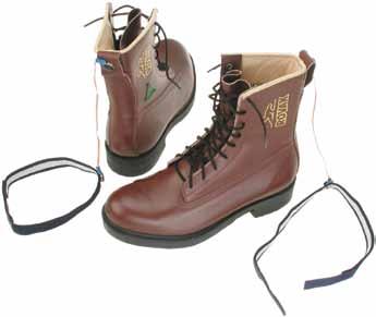 2554 Conductive Boots The Chance 8-inch leather conductive boot offers the lineman both comfort and protection. The boot meets all ANSI Specifications for conductive footwear.