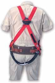 If the harness is loose, the material can hook on items in the work area, or in the worst case will not perform properly in the event of an arrested fall. 5.
