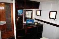 The main facilities of the boat are on the lower deck providing guest with a spacious indoor airconditioned saloon with