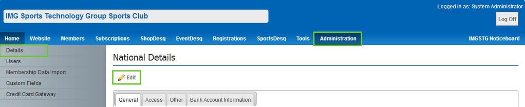 Page 3 of 9 STEP 2: EDITING YOUR CLUB OR ASSOCIATION DETAILS Once you have logged in, the next step is to make sure your Club details are correct. 1. Log into the Management Console 2.