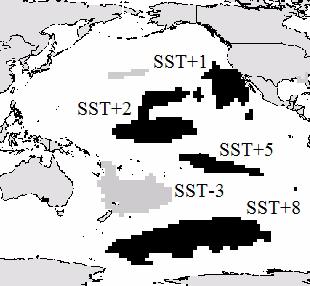 Once the seasonal SST ranges are identified, yearly (1941-2000) averages for each seasonal SST range are determined.