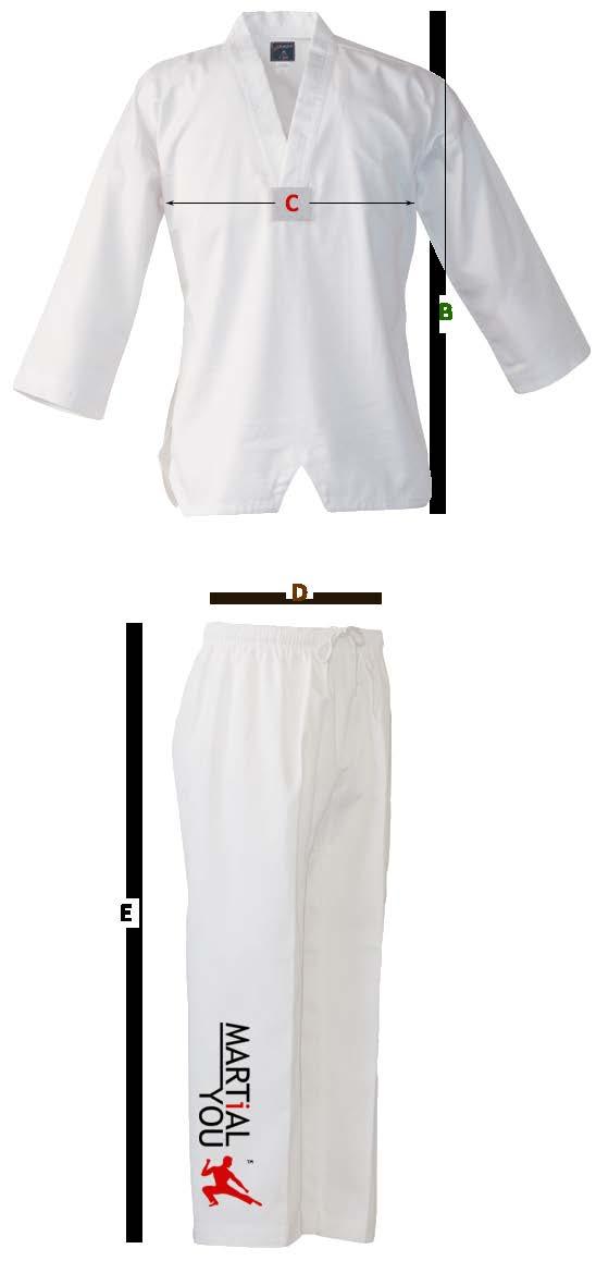 practitioners of taekwondo. They are suitable to wear for all camp activities.