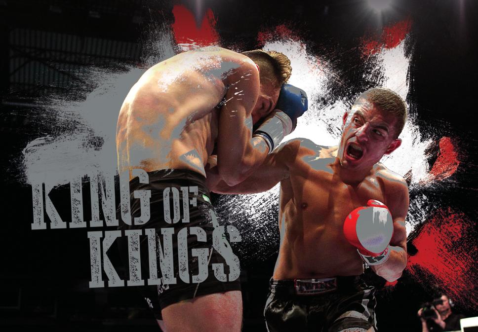 WHAT IS KING OF KINGS (KOK)? T R A L IA T R A M L A S R E IV N U -A KOK is a contest of punching and kicking, defeating an opponent using the most elemental ﬁghting techniques.