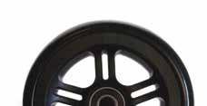 5 LiteSpeed Plastic Wheel w/soft Roll Tire FW33 6 x1.