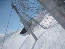 com Function principle The main part of the avalanche protection system is based on the high tensile strength steel wire spiral rope net SPIDER, extending across the slope and reaching to the surface