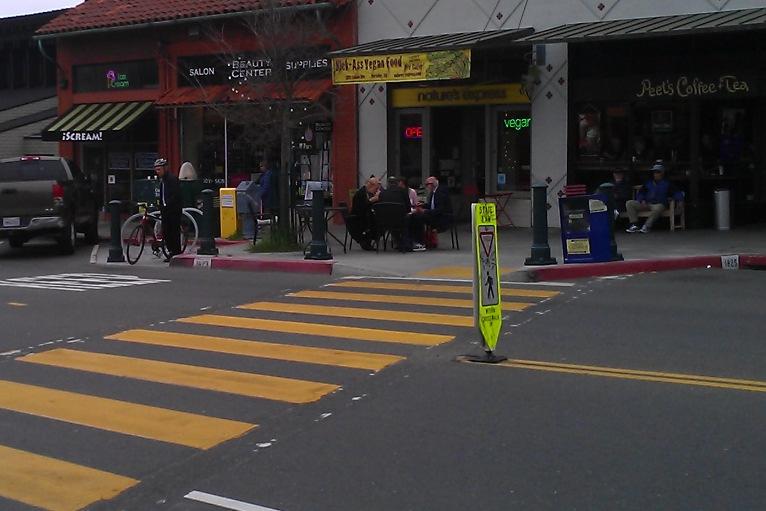Uncontrolled Locations - Basic s SIGNAL/SIGNAGE TREATMENTS In-Street Pedestrian Signage (MUTCD Section 2B.