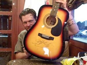 been generous in donating an autographed acoustic guitar, signed by both Blake and Miranda Value: Priceless