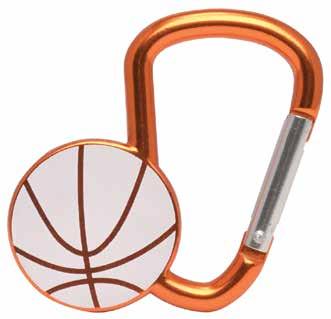 SPORTY CARABINERS Not suitable for climbing Sporty Carabiner, Baseball* 50-KEY0230-04 Sporty Carabiner, Football*