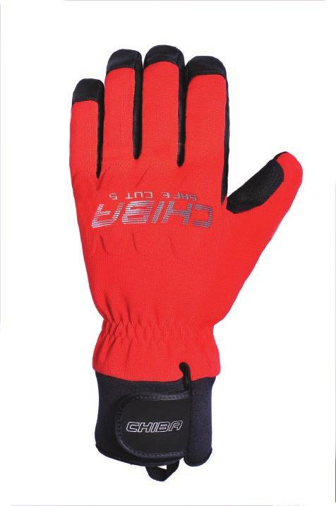 Seamless fingertips, welded rubber patch on the palm hand. Washable up to 0 C.