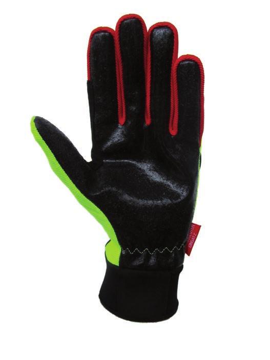 This is a lightweight glove that meets all requirements in dry conditions 666 Safe Cut Allround Pro Extrication neon yellow EN 88 The palm is made of a cut-resistant double-face knitted with