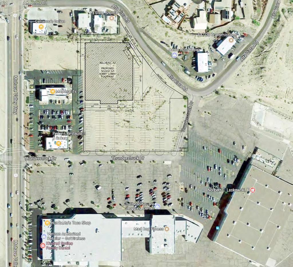 PAD AVAILABLE FOR SALE OR BTS SEC State Route 9 & Hancock Rd Bullhead City, AZ site plan not drawn to scale 02-734-7218 tax, financial and legal advisors.