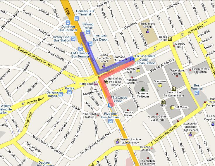 Ortigas Center Ayala Center Figure 1. Pedestrian routes in Ortigas Center and Ayala Center, Metro Manila b.