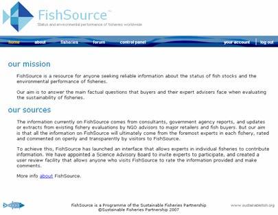 FishSource FishSource is an online information resource about the status of fish stocks and the environmental performance of fisheries world wide 21 FishSource purpose Collate and summarize source