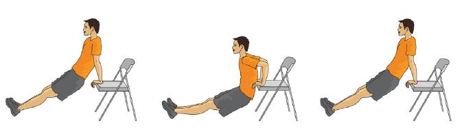 Bring right elbow to right knee, then left elbow to left knee.