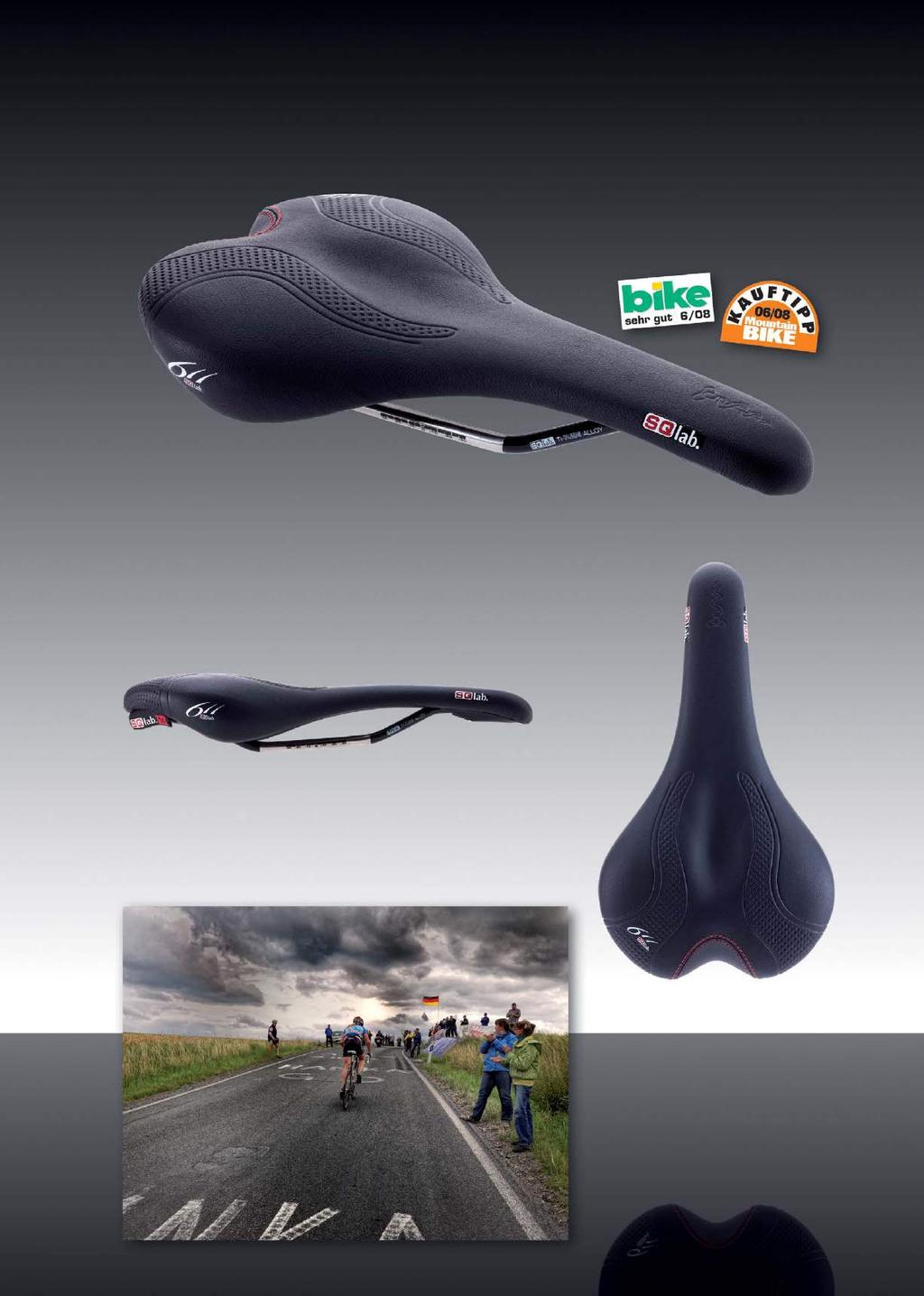 RACE Road and MTB saddles come with a lowered saddle nose and more space for your sensitive areas.