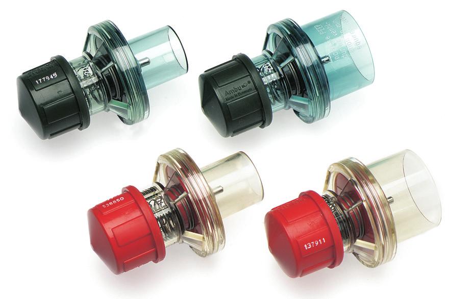 Ambu PEEP Valves - Disposable Ambu PEEP Valves are designed for use with manual resuscitators or ventilators, where specified by the manufacturer.