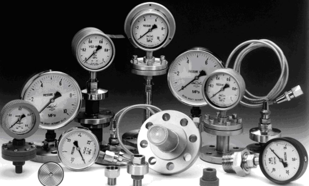Diaphragm Series Pressure Gauge Product Overview Diaphragm pressure gauge (chemical seals) is composed of a conventional pressure measuring instrument,a connector and a diaphragm seal.