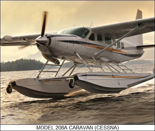 Cessna 208 CARAVAN Category SPECIFICATIONS (calculated) Base Amphibious floatplane Engine, [kw] 503 503 Wing span, [m] 15.88 15.