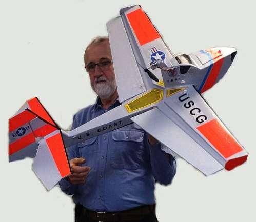 Larry Woodward showed a new scratch built seaplane.