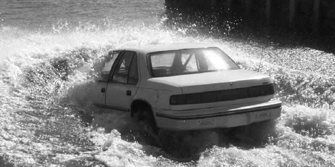 Submerged Vehicles 83 Figure 1 Automobile unexpectedly entering deep water.