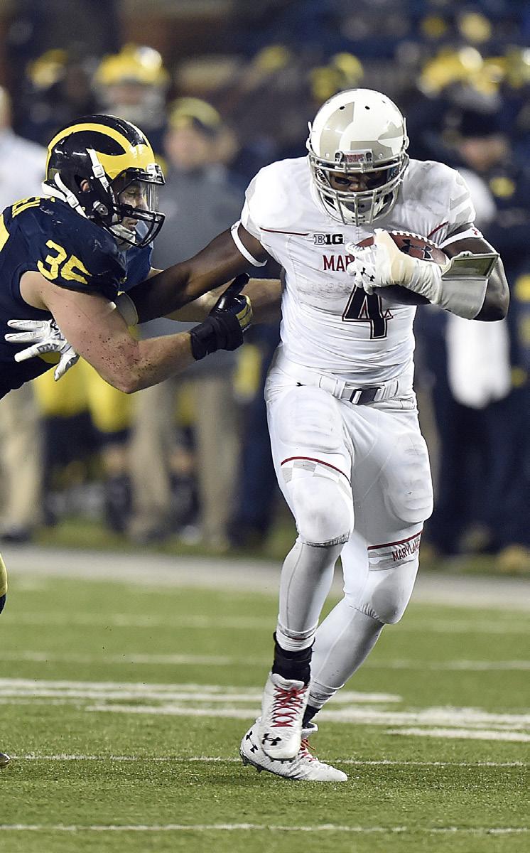 GAME 11 RECAP: MICHIGAN TERPS STORM BACK TO DEFEAT MICHIGAN ANN ARBOR, Mich. (AP) - Wes Brown s 1-yard touchdown run with 5:59 remaining lifted Maryland to a 23-16 victory over Michigan Saturday.