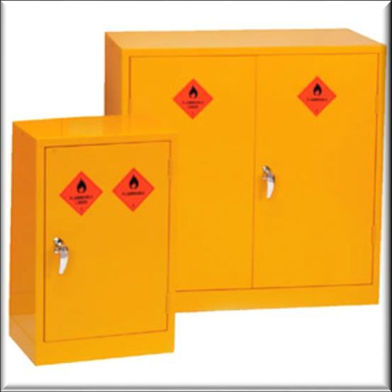Rules for Storage of Chemicals Chemicals/solvents storage cupboards must be used with suitable chemicals hazard warning labels on door.
