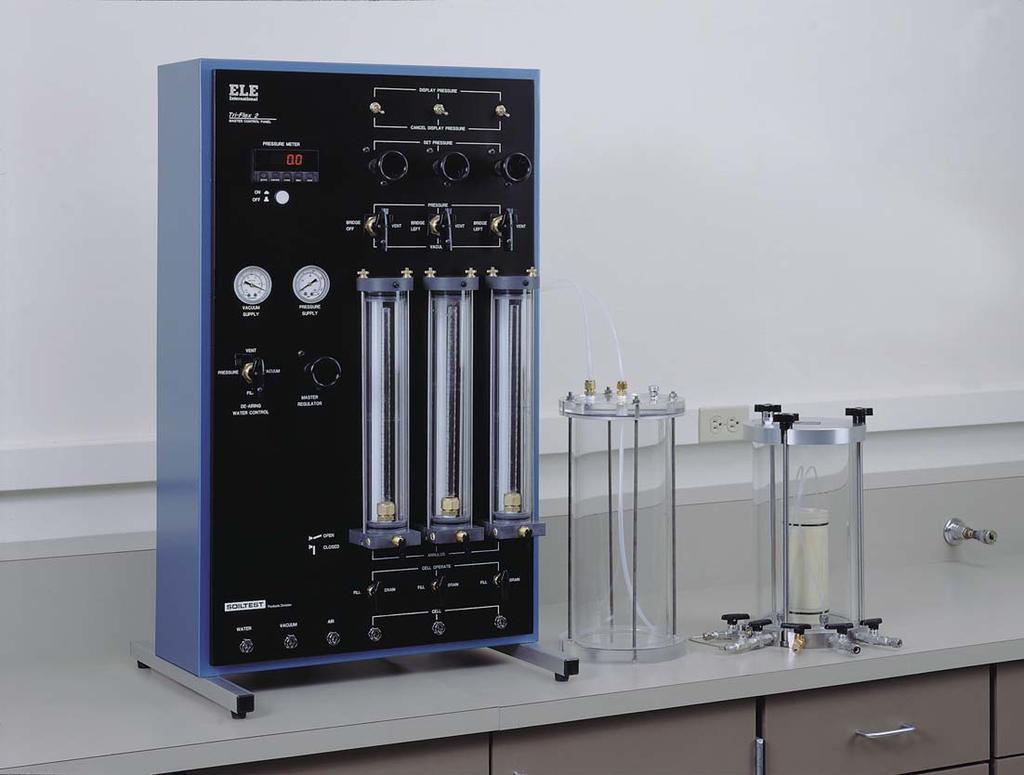 Tri-Flex 2 One-Cell Permeability Test System With the Tri-Flex 2 One-Cell Permeability Test System, efficient and accurate permeability testing of a wide range of construction materials can easily be