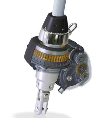 On the technical side The 48V brushless motor connects to a gear box and a steel/bronze worm gear, transmitting the torque to the luff extrusion