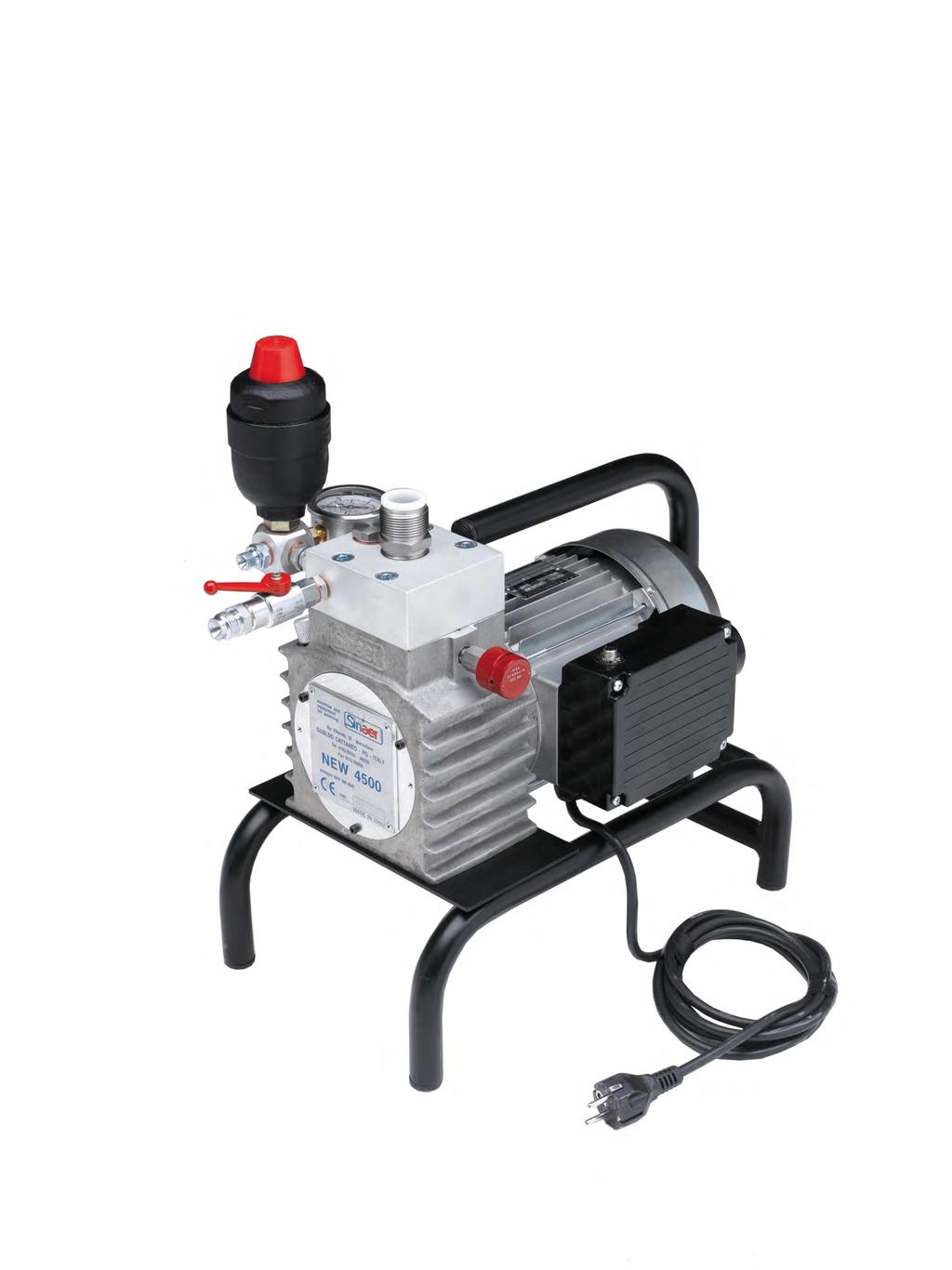 NEW 4500 Airless diaphragm sprayer with electric motor TECHNICAL FEATURES: Flow rate: 4 lt./min.