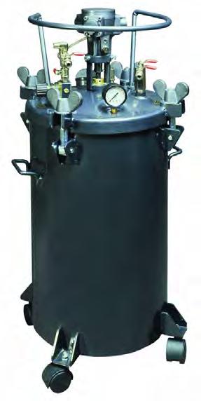 Pressure tanks SSP40PS UPT 40 PX - 40 lt. pressure tank with pneumatic stirrer.