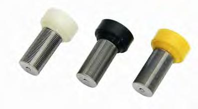 Filters 77091 (60 mesh) Lamellar filter (white: 60 mesh - black: 100 77092 (100 mesh) mesh - yellow: 200 mesh) 77093 (200mesh) 7,50 70801 Manifold / fluid outlet filter.
