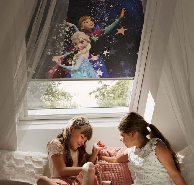 10 Pimendamine Lapsele ohutu* Disney & VELUX Goodnight kollektsioon Täiuslik magamistuba lapsele Pimendav Uus Disney & VELUX Goodnight pimenduskardinate kollektsioon on loodud lastele.