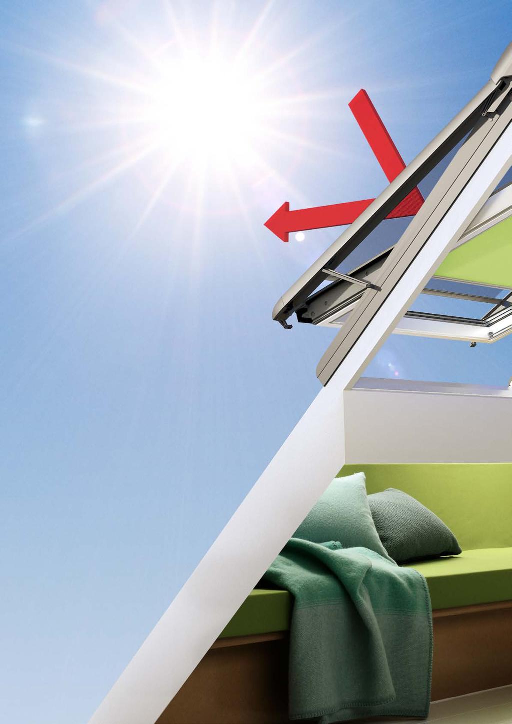Parema sisekliima saavutamine Päikesevarju või turvaruloo kombineerimine kardinatega aitab vähendada aknast tulevat päikesekuumust ja reguleerida ruumitemperatuuri nii suvel palava ilmaga kui ka