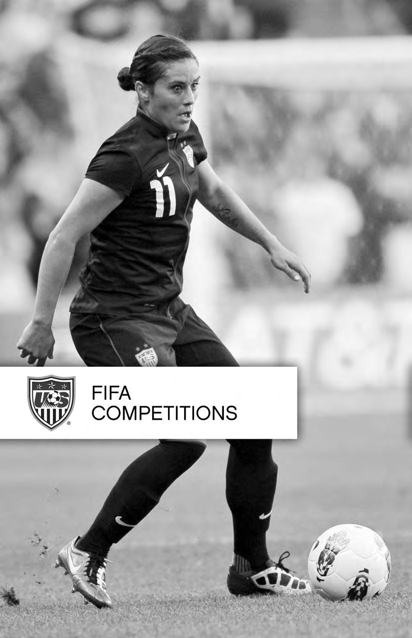 190 FIFA COMPETITIONS FIFA WORLD CHAMPIONSHIPS The Federation Internationale de Football Association (FIFA) currently conducts eight major outdoor soccer world championships played at the