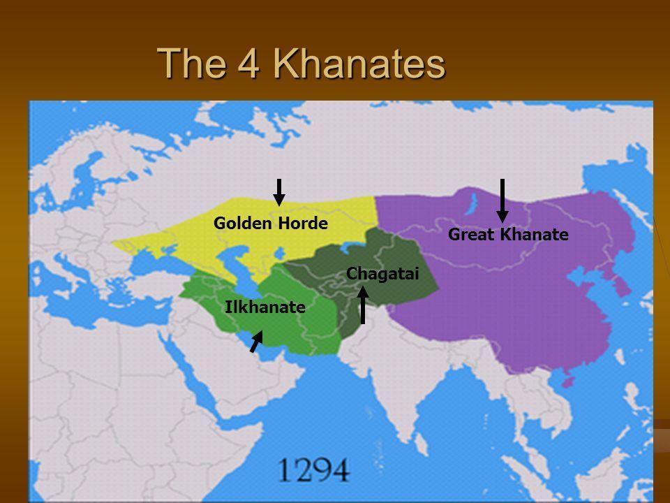 - The fall of the Mongol Empire also occurred because of their massive size, and it being too much for one Emperor to control. Therefore leading to their division into multiple Khanates.