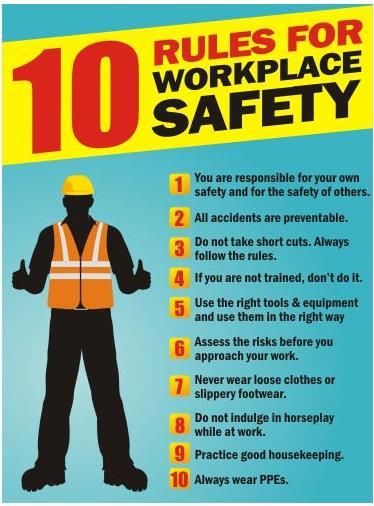 Employer s are responsible to: Provide PPE and equipment Let employees know the hazards and train them to work