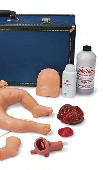 Practice all of the essentials of neonatal resuscitation utilizing the replaceable airway, bilateral or collapsed lung, patent umbilicus, and hand or foot IV sites.