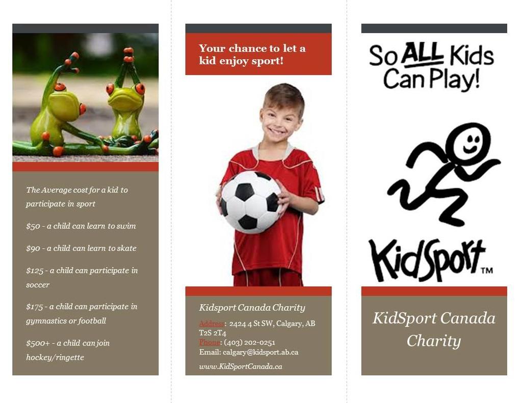 KidSport Charity Humanities 10 Social Action Project is