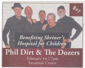 Because of a Shrine connection to one of the band members, they support the Shriners Hospitals whenever they re in town.