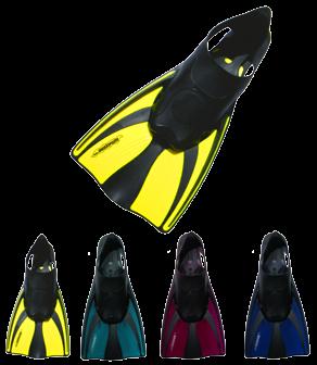EASY FLEX FIN Flexible foot pocket snorkel fin. This fin was designed purely for snorkeling. No need to splash around with long fins at the surface.