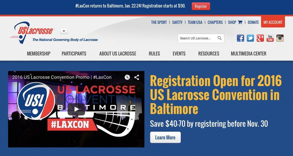 US Lacrosse Webpage