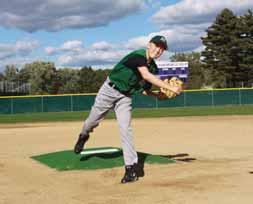 be used indoors or outdoors. Full-size length allows you to throw from the rubber and land on the dirt.