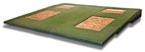 Portable Pitching Mounds RFP Mounds Page 50 Pro Style Double Bullpen Mound (Red or Green) $6,700 Youth Style Double Bullpen Mound (Red or Green) $6,200 DOUBLE BULLPEN MOUNDS WITH BRIDGE RED OR GREEN