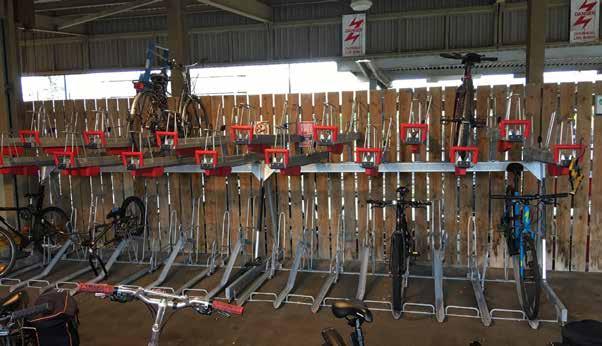 capacity Two tier The CapaCITY two tier is a highly convenient gas assist two-level bicycle parking system.
