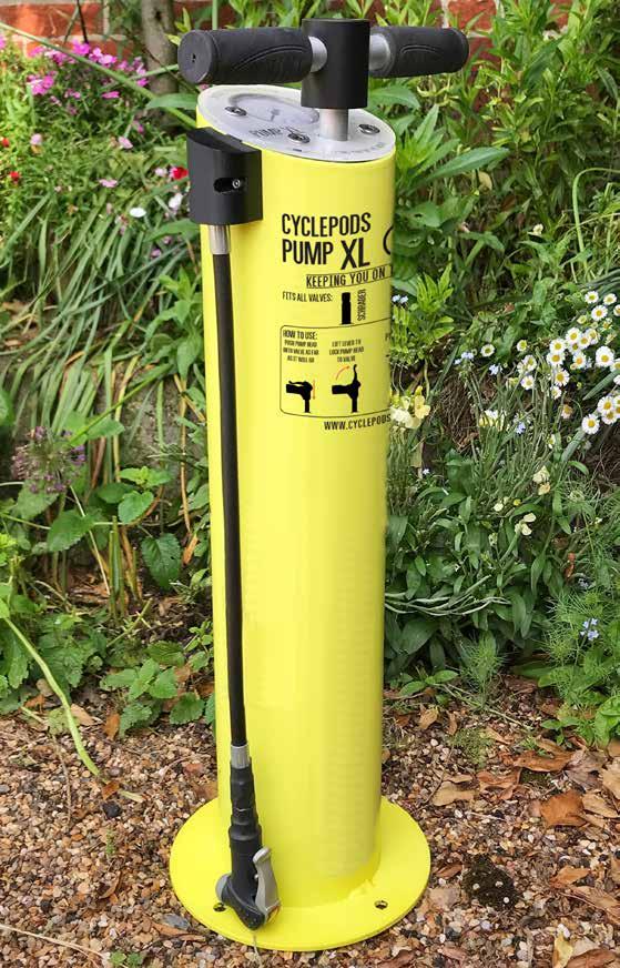 pump xl bike pump Help cyclists on their journey with the Cyclepods Pump XL bike pump. Featuring a waterproof pressure gauge, the Pump XL requires only minimal maintenance.