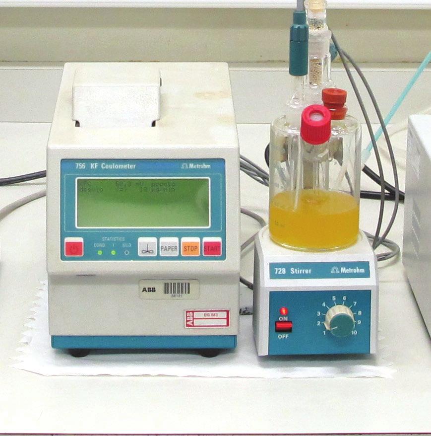 6 DISSOLVED GAS ANALYSIS AND OIL CONDITION TESTING 2.2 Chemical properties 2.2.1 Water content (IEC 60814) Some buildup of water content is inevitable, due to the aging processes mentioned above.