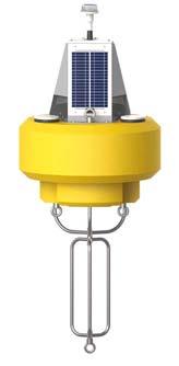 A bottom mounted instrument cage provides a deep mooring point for improved stability.